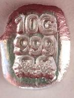 10 gram 999 zilver Scull&Bones, Ophalen of Verzenden, Zilver