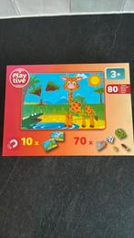 Magnetische puzzel met dieren., Kinderen en Baby's, Speelgoed | Kinderpuzzels, Ophalen of Verzenden, Meer dan 50 stukjes, Zo goed als nieuw