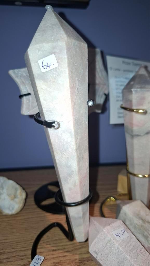 Roze Toermalijn Punt, Verzamelen, Mineralen en Fossielen, Overige typen, Ophalen of Verzenden