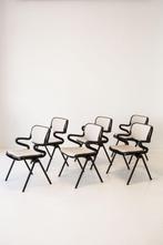 2x Vertebra stoelen door Piretti for Castelli, Vijf, Zes of meer stoelen, Leer, Wit, Zo goed als nieuw