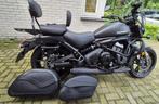 Zijkoffers, groot volume, mooi zwart leder, L56xB18,5xH32, Motoren, Accessoires | Koffers en Tassen, Ophalen, Zo goed als nieuw