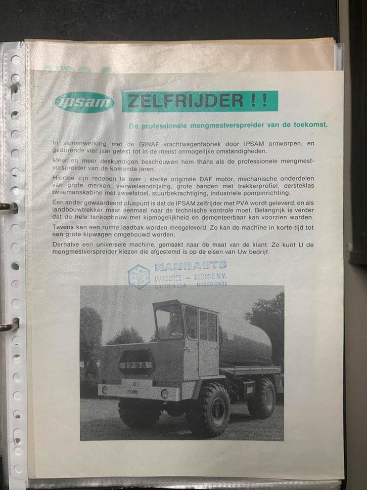 GEZOCHT; Ipsam zelfrijder folder, Boeken, Catalogussen en Folders, Zo goed als nieuw, Ophalen of Verzenden