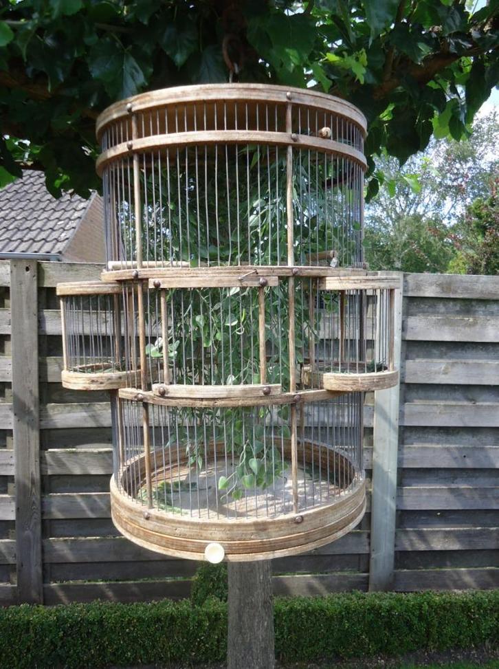 Brocante kanarie KOOI - unieke eenmalige uitvoering - Deco, Dieren en Toebehoren, Vogels | Hokken en Kooien, Gebruikt, Vogelkooi