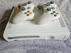 Xbox 360 60 GB Wit, Ophalen, Met games, Met 2 controllers, Zo goed als nieuw
