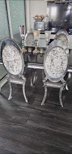 Luxe Eetkamer Set en beer luxe leren bank, Huis en Inrichting, Tafels | Eettafels, Ophalen, Zo goed als nieuw, Rechthoekig, 200 cm of meer