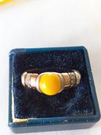 Prachtige antieke 18 kr gouden ring met zilver, Verzenden, Zilver, Ring