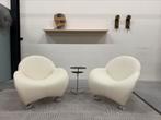 (1) Nieuw Leolux Papageno Fauteuils leer wit design stoel, Huis en Inrichting, Fauteuils, Leolux, Nieuw, Ophalen of Verzenden