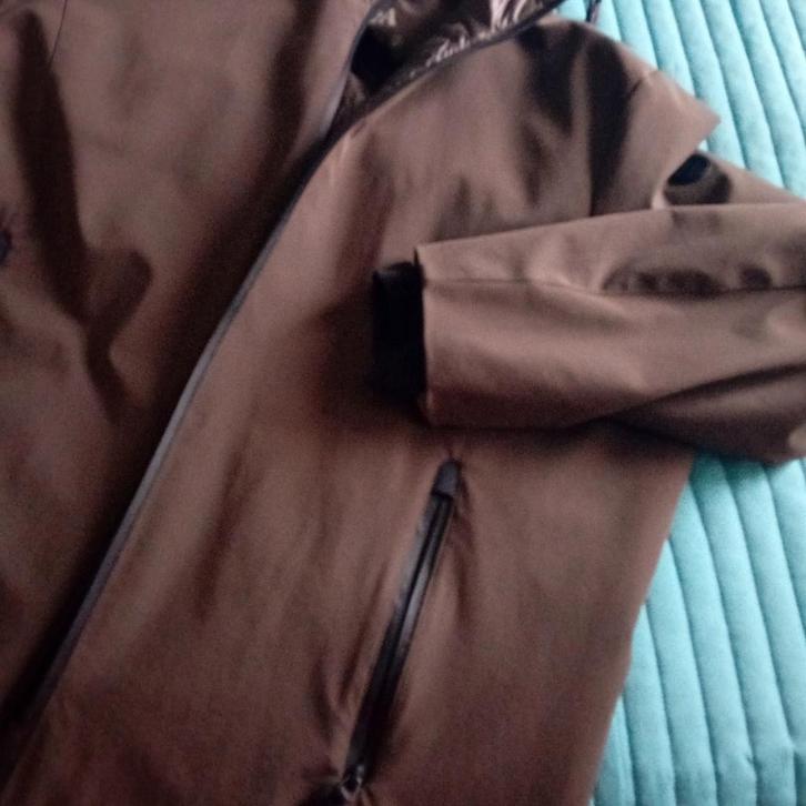 Wind en waterdichte jas., Kleding | Dames, Jassen | Winter, Zo goed als nieuw, Maat 46/48 (XL) of groter, Bruin, Ophalen of Verzenden