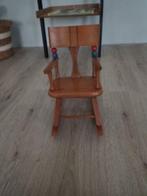 Oude poppen schommelstoel, Ophalen of Verzenden, Gebruikt, Pop