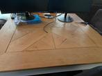 Eikenhouten vierkante tafel 120x120 cm, Huis en Inrichting, Tafels | Eettafels, Ophalen, Gebruikt, 100 tot 150 cm, Vier personen