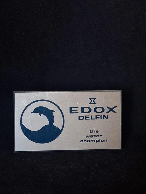 Edox Delfin the water champion display standaard, Verzamelen, Merken en Reclamevoorwerpen, Zo goed als nieuw, Reclamebord, Ophalen of Verzenden