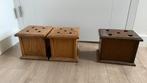 Antieke stoofjes / plantenstandaards, Ophalen, Gebruikt, Eikenhout, Minder dan 50 cm