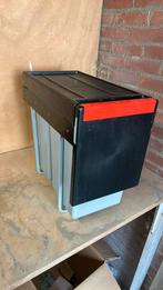 Inbouw prullenbak 2x15L, Huis en Inrichting, Ophalen, Zo goed als nieuw, Kunststof, Minder dan 50 cm