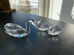 Setje zwanen van glas, Ophalen of Verzenden, Rond, Glas
