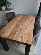 Mangohout eettafel Kansas 140CM, Huis en Inrichting, Ophalen, 100 tot 150 cm, 50 tot 100 cm, Zo goed als nieuw