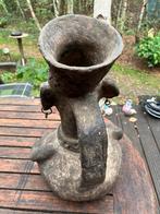 Antieke Mangbetu Kleipot - Kongolese Kunst, Ophalen of Verzenden