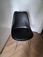 2 x eetkamerstoelen als nieuw   ( vitra eames replica ), Huis en Inrichting, Stoelen, Ophalen, Zo goed als nieuw, Zwart, Twee