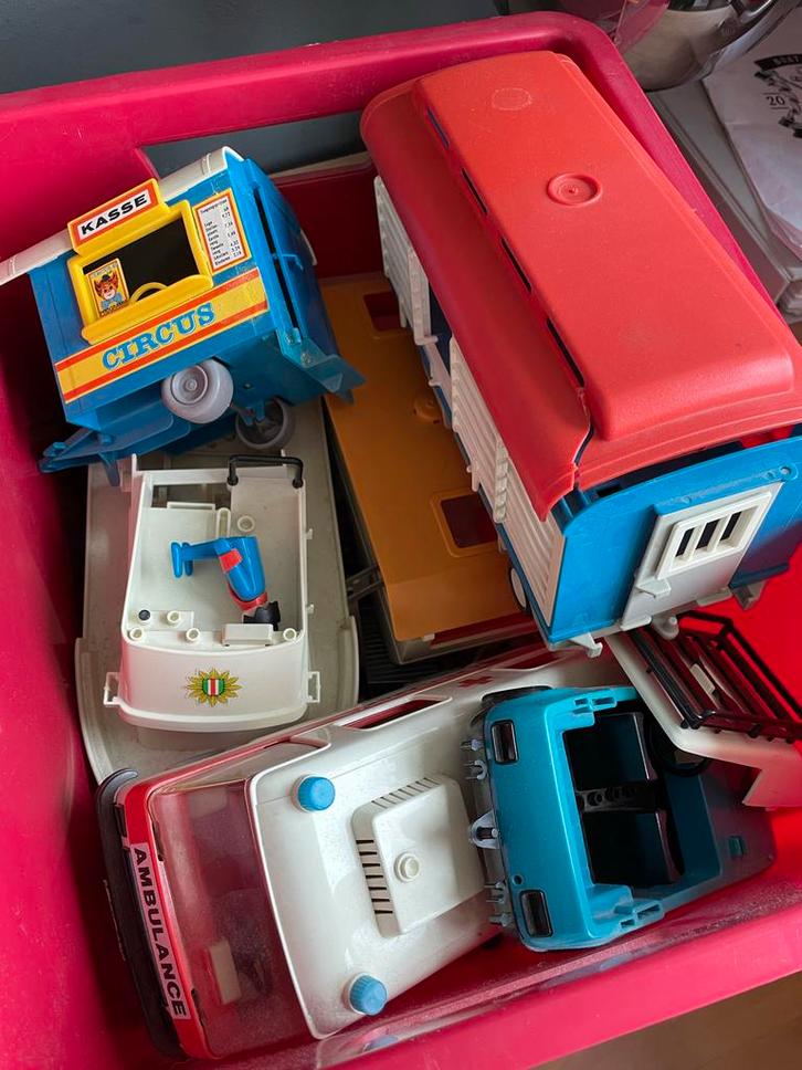 Nostalgisch Playmobil jaren 70-80 - Circus, boten, auto's, Kinderen en Baby's, Speelgoed | Playmobil, Gebruikt, Los playmobil