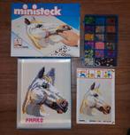 Ministeck paarden incl doos extra stukjes, Hobby en Vrije tijd, Ministeck, Ophalen of Verzenden, Zo goed als nieuw, Box-set