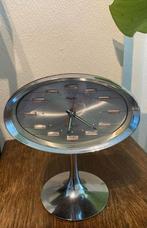 Vintage Rhythm Wekker Verchroomde Behuizing - Jaren 70, Huis en Inrichting, Woonaccessoires | Klokken, Ophalen of Verzenden, Gebruikt