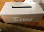 Houten Tissue Box met Deksel, Huis en Inrichting, Woonaccessoires | Overige, Ophalen, Gebruikt