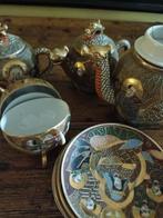 SATSUMA Japans eier-porselein SERVIES, Antiek en Kunst, Ophalen of Verzenden