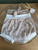 Kort bloomerbroekje & haarbandje 92 • Nieuw handgemaakt, Broek, Meisje, Nieuw, Ophalen of Verzenden
