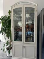 Vitrine kast wit met glas, Met deur(en), Glas, 25 tot 50 cm, 150 tot 200 cm