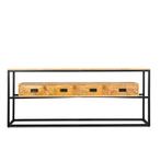 Sale ! Foto 1 , euro 229. Mango sidetable visgraat met staal, Huis en Inrichting, Tafels | Sidetables, 100 tot 150 cm, Engelseweg 149,  5705 AD Helmond