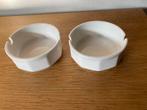 2 kleine witte porseleinen asbakjes van Villeroy & Boch, Ophalen of Verzenden