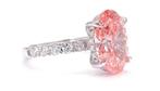 5,67 Karaat Diamand (Lab Grown) VS2-18 Karaat Witgoud Ring, Met edelsteen, Nieuw, Ophalen of Verzenden, 17 tot 18