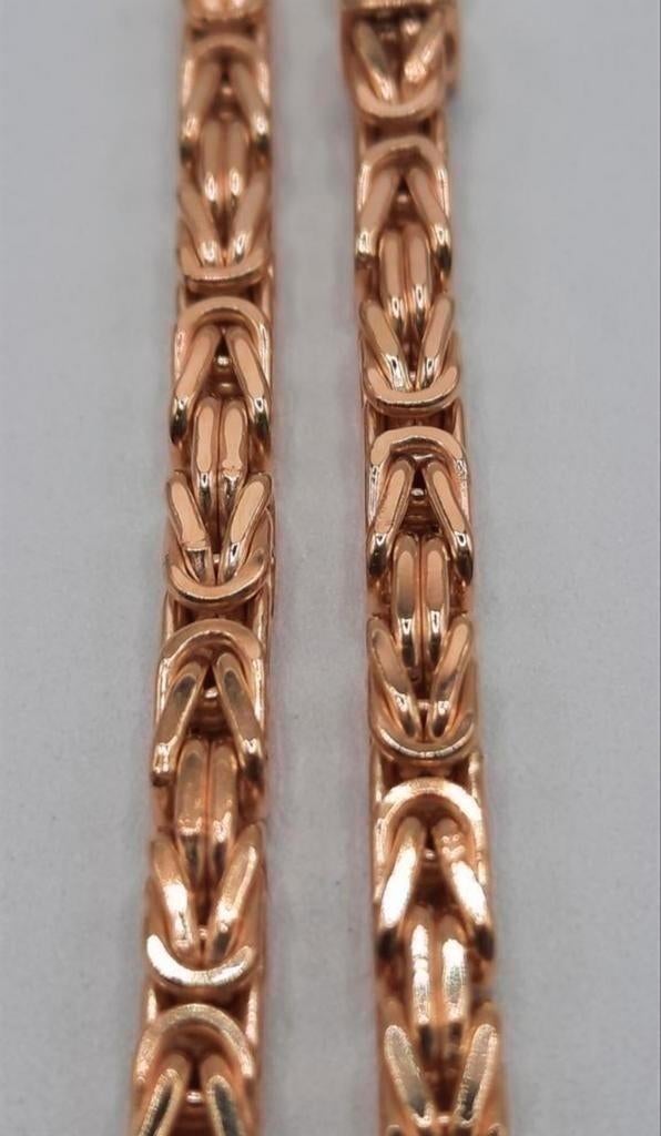 gouden Koningsketting 14kt, Sieraden, Tassen en Uiterlijk, Kettingen, Www.bredajuwelier.nl, Nieuw, Ophalen of Verzenden, Www.bredajuwelier.nl