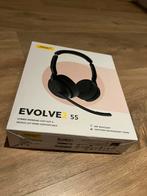 Jabra Evolve2 55, Audio, Tv en Foto, Koptelefoons, Bluetooth, Nieuw, Op oor (supra aural), Ophalen