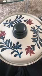 Boerenbont emaille pan 24cm diameter, 12 hoog retro vintage, Ophalen of Verzenden, Zo goed als nieuw, Overige materialen, Kookpan of Snelkookpan