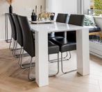 Moderne hoogglans witte eettafel 180x90, Huis en Inrichting, Tafels | Eettafels, Ophalen, Kunststof, Gebruikt, 50 tot 100 cm