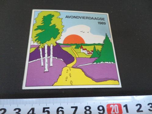 sticker Avondvierdaagse 1989 *, Verzamelen, Stickers, Zo goed als nieuw, Bedrijf of Vereniging, Ophalen