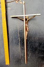 Messing/koper kruisje met Jezus, Ophalen of Verzenden