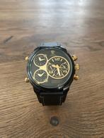 Detomaso Casabona Polshorloge - Zwart/Goud, Sieraden, Tassen en Uiterlijk, Horloges | Heren, Overige merken, Staal, Polshorloge