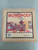 Houten Monopoly in kist, Hobby en Vrije tijd, Gezelschapsspellen | Bordspellen, Drie of vier spelers, Ophalen of Verzenden, Zo goed als nieuw