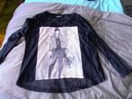 z.g.a.n. zwart shirt met meisje, lange mouw, maat L., Overige kleuren, Maat 42/44 (L), Ophalen of Verzenden, Zo goed als nieuw