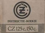 CZ 125 CZ 150 handleiding motor (3428z), Motoren, Handleidingen en Instructieboekjes, Overige merken