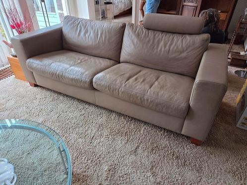 Lederen design bank lederland, Huis en Inrichting, Banken | Sofa's en Chaises Longues, Zo goed als nieuw, 200 tot 250 cm, Ophalen