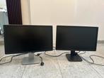 2 x Dell P2414HB Monitor  - fullHD – 23.8 inch - Displayport, Computers en Software, Monitoren, Ophalen, VGA, Gebruikt, IPS