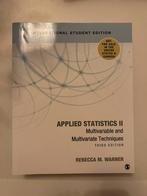 Boek Applied Statistics II, Ophalen of Verzenden, Beta, Rebecca M. Warner, WO