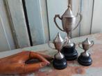 3 x vintage mini sport trofee bekers gemerkt super kleintrio, Ophalen of Verzenden