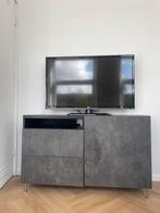 tv-meubel | Televisiemeubel | Zwart | drukpanelen, Ophalen, 100 tot 150 cm, Zo goed als nieuw, Minder dan 100 cm