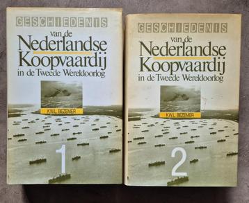 Set boeken Geschiedenis v/d Nederlandse Koopvaardij in WW2 beschikbaar voor biedingen