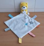 Knuffeldoekje, Knuffel van Hema, Wit met Gele Beer, Kinderen en Baby's, Speelgoed | Knuffels en Pluche, Ophalen of Verzenden, Zo goed als nieuw