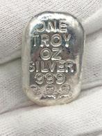 1 Oz 999 zilver Scull&Bones, Ophalen of Verzenden, Zilver