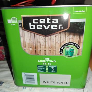 Ceta Bever Tuin Schutting Beits White Wash 2.5liter beschikbaar voor biedingen